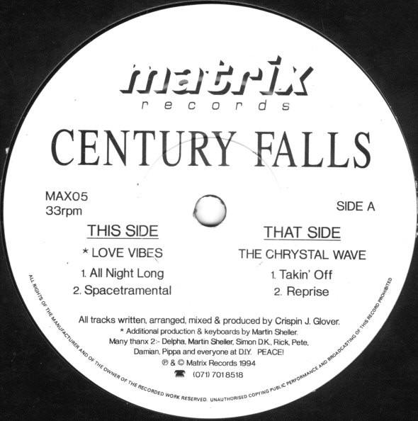 Century Falls - Love Vibes / The Crystal Wave