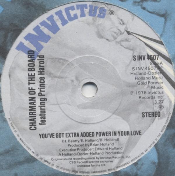 Chairmen Of The Board, Prince Harold - You've Got Extra Added Power In Your Love