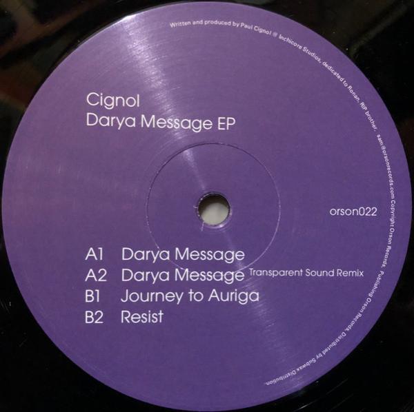 Cignol - Darya Message EP