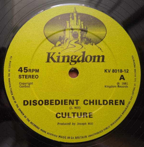 Culture - Disobedient Children