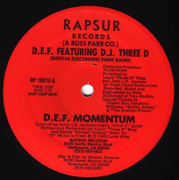 D.E.F. (4), DJ Three D - D.E.F. Momentum
