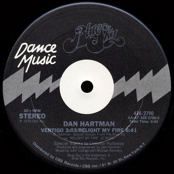 Dan Hartman - Vertigo / Relight My Fire