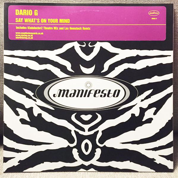 Dario G - Say What's On Your Mind