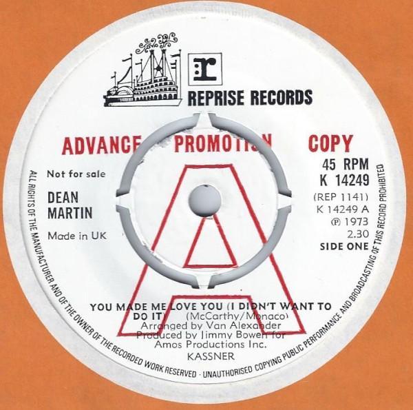 Dean Martin - You Made Me Love You (I Didn't Want To Do It)