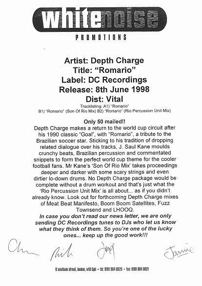 Depth Charge - Romario