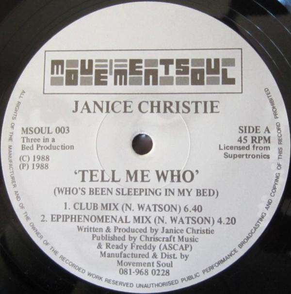 Janice Christie - Tell Me Who (Who's Been Sleeping In My Bed)