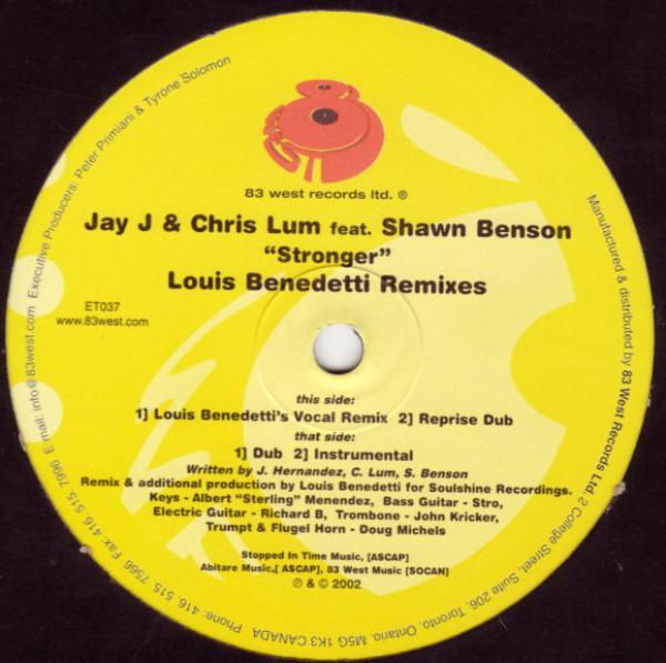 Jay-J & Chris Lum, Shawn Benson - Stronger (Louis Benedetti Remixes)