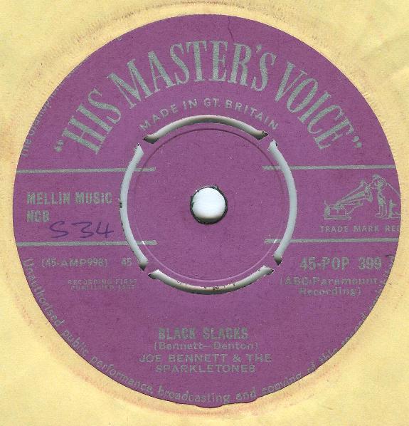 Joe Bennett And The Sparkletones - Black Slacks / Boppin' Rock Boogie