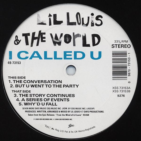 Lil' Louis & The World - I Called U