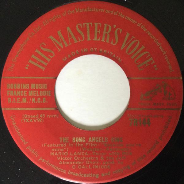 Mario Lanza - The Song Angels Sing / Because You're Mine