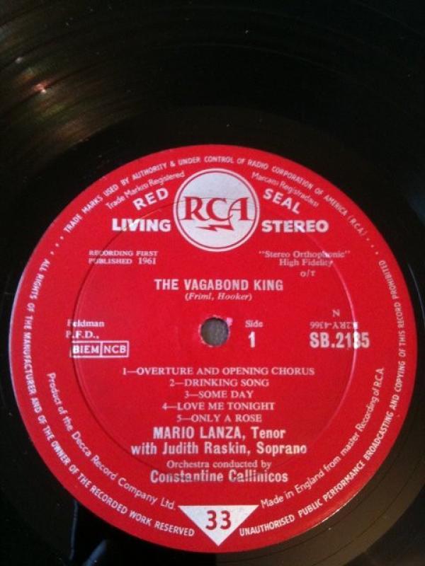 Mario Lanza - The Vagabond King
