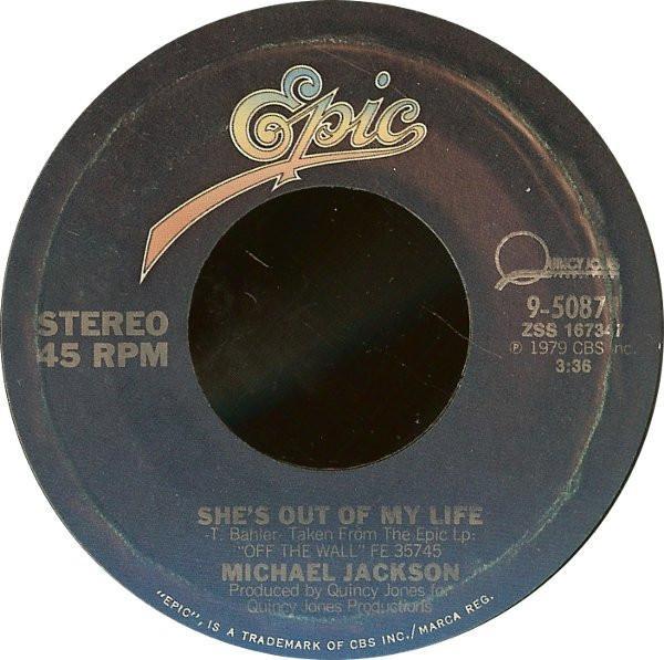 Michael Jackson - She's Out Of My Life / Get On The Floor