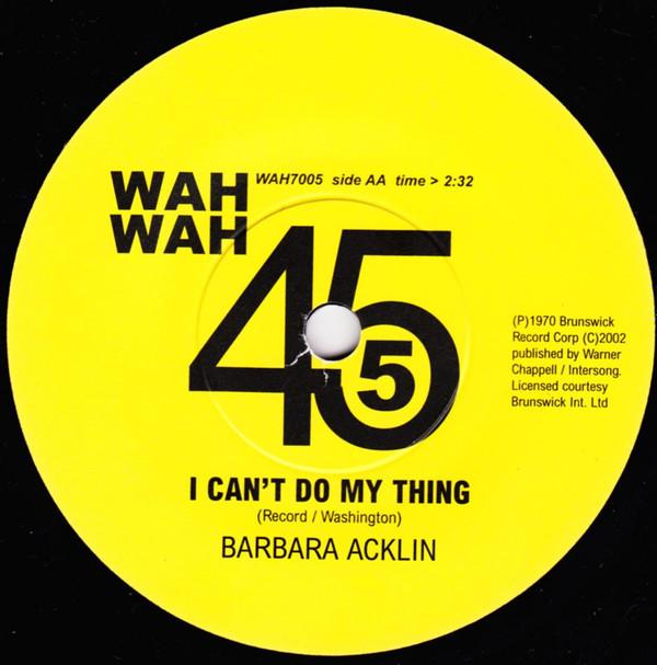 Oh! Polo, Barbara Acklin - Piped Muzak No.9 (The Sound Of Young Scotland) / I Can't Do My Thing