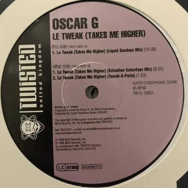 Oscar Gaetan - Le Tweak (Takes Me Higher)