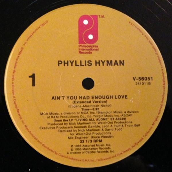 Phyllis Hyman - Ain't You Had Enough Love