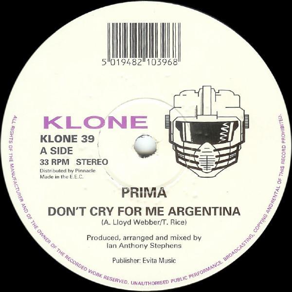 Prima (2) - Don't Cry For Me Argentina / I'm Coming To You