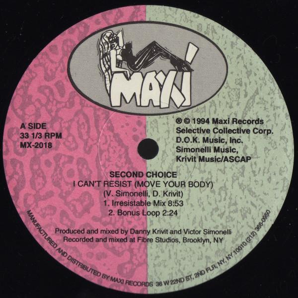 Second Choice - I Can't Resist (Move Your Body)