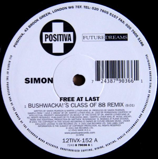 Simon - Free At Last (Remixes)
