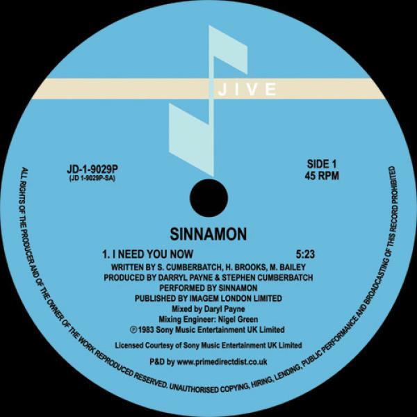Sinnamon - I Need You Now
