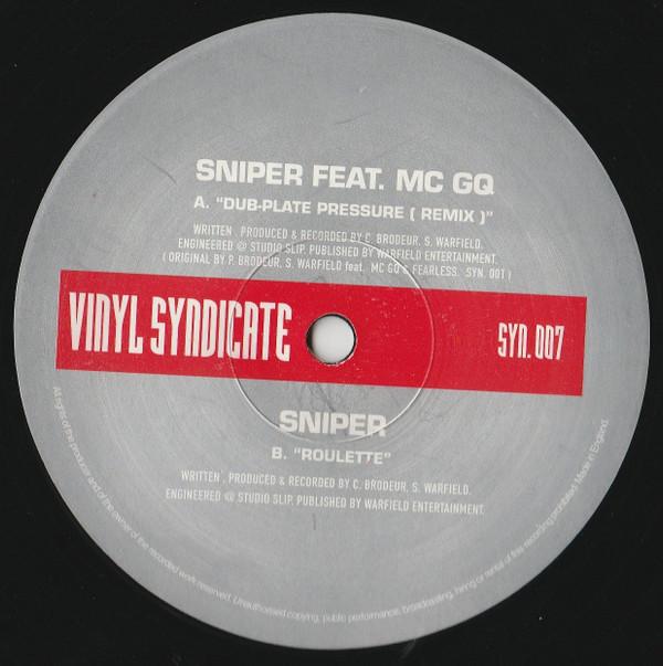 Sniper, MC GQ - Dub Plate Pressure (Remix) / Roulette