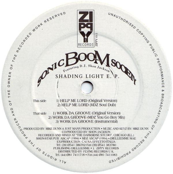 Sonic Boom Society, Gershon Jackson - Shading Light E.P.