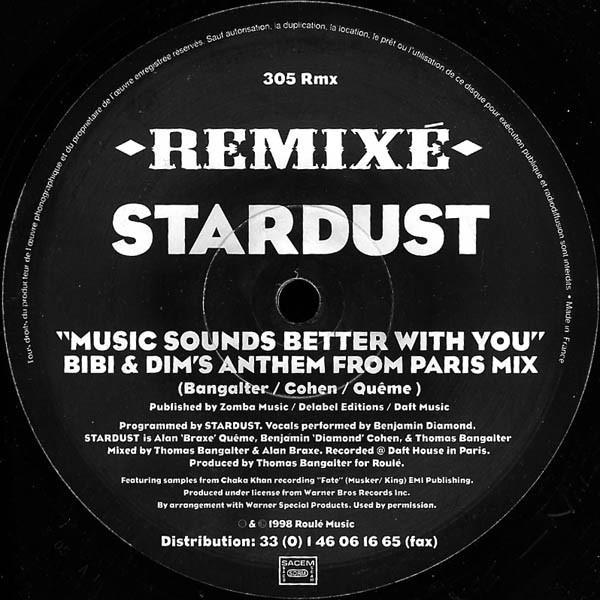 Stardust - Music Sounds Better With You (Remixé)
