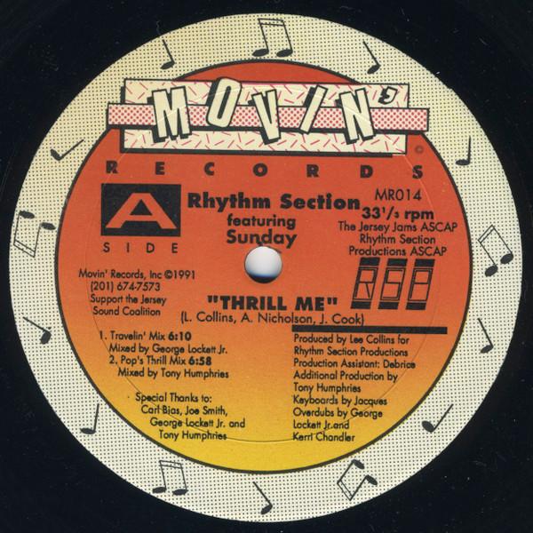 Sunday (6), Rhythm Section (11) - Thrill Me