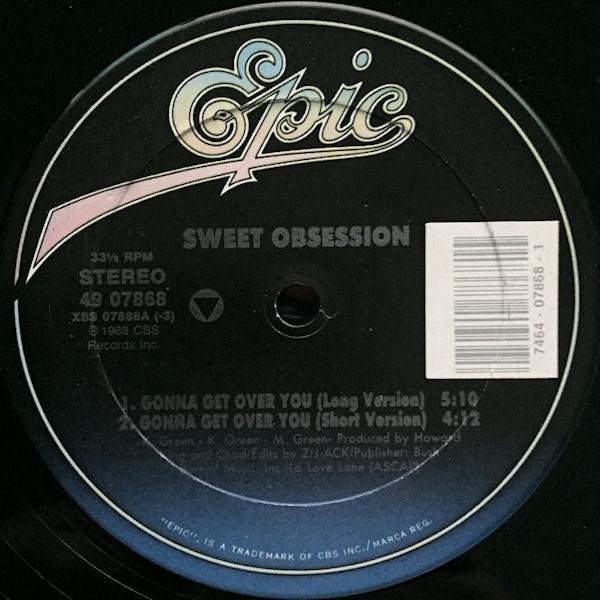 Sweet Obsession - Gonna Get Over You