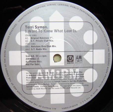 Terri Symon - I Want To Know What Love Is