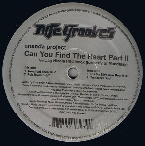 The Ananda Project, Nicola Hitchcock - Can You Find The Heart (Part 2)