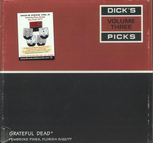The Grateful Dead - Dick's Picks Volume Three:  Pembroke Pines, Florida - 5/22/77
