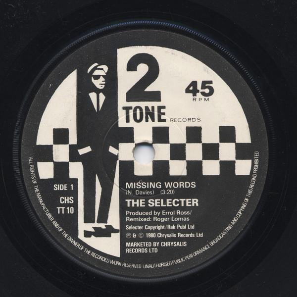 The Selecter - Missing Words