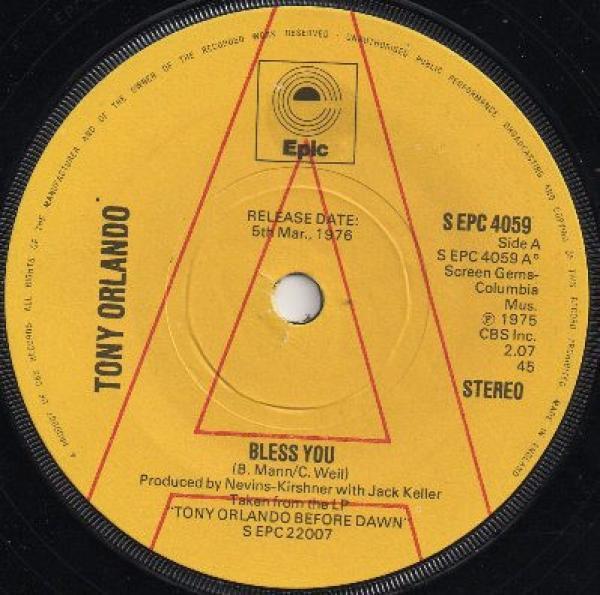 Tony Orlando - Bless You