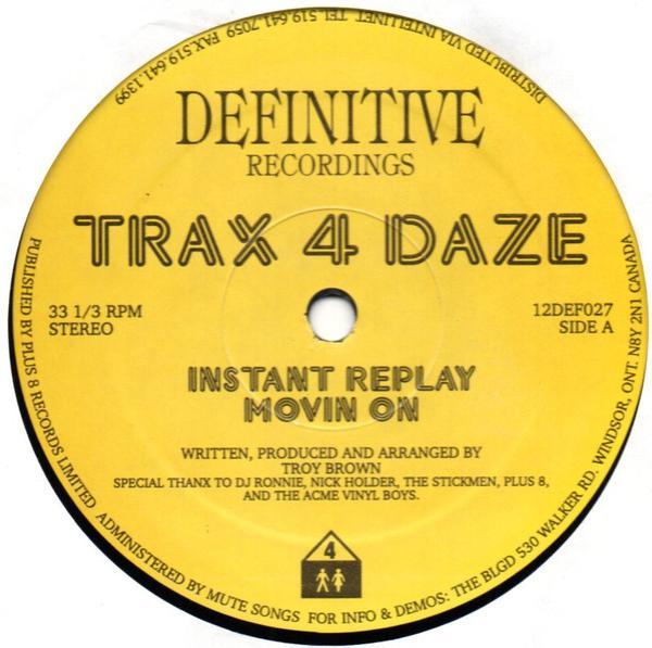 Troy Brown - Trax 4 Daze Vol. 1